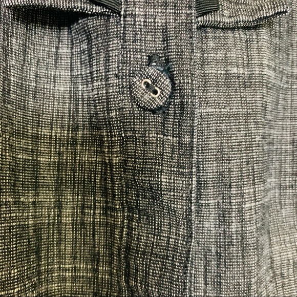 Merona Collection Gray Chambray Ruffle Front Dress Size 16 - Picture 8 of 11